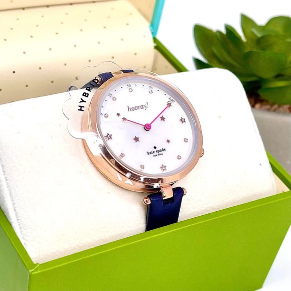 NWT KATE SPADE Holland Navy Hybrid Watch KST23202 main image 5